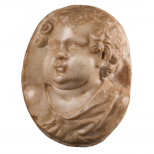 Médaillon marbre - Italie 16e siècle