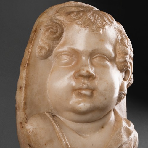 Médaillon marbre - Italie 16e siècle - Galerie Alexandre Piatti