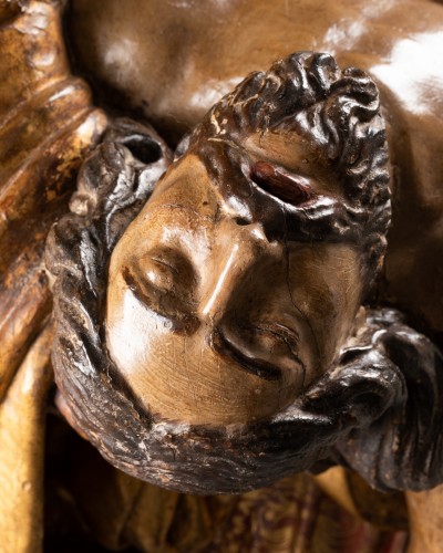 Pietà Attribué à Alonso Berruguete Bois doré et polychromé Espagne – Début XVIe - Renaissance