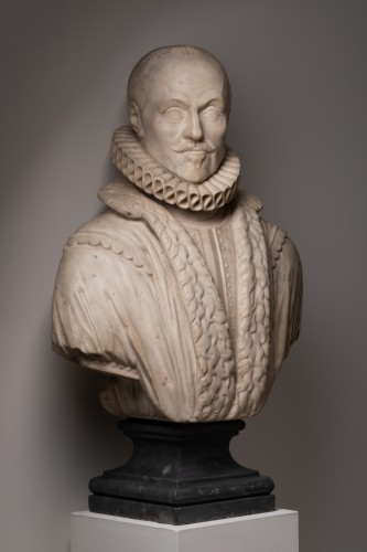 Sculpture  - Marble bust representing Willem I of Orange - Holland 17th century