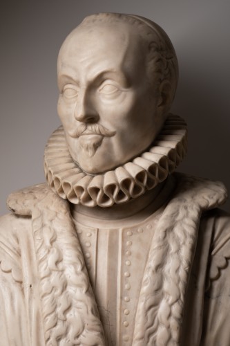 Marble bust representing Willem I of Orange - Holland 17th century - 
