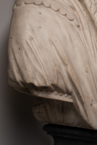 XVIIe siècle - Buste en marbre représentant Guillaume Ier de Nassau d’Orange - Hollande  17e siècle