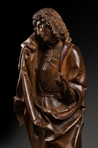 Sculpture  - Saint John on Calvary Wood - Germany Circa 1500