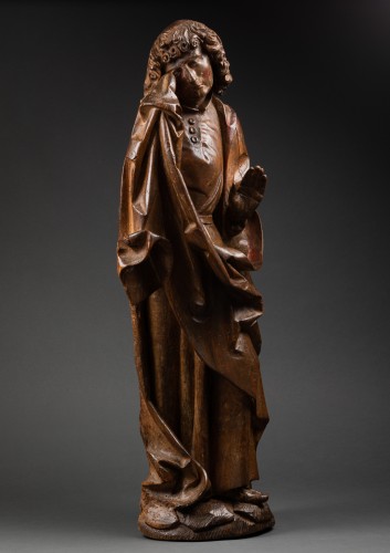 Saint Jean au Calvaire en bois - Allemagne Circa 1500 - Galerie Alexandre Piatti