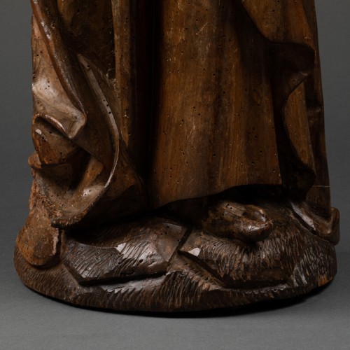 Antiquités - Saint Jean au Calvaire en bois - Allemagne Circa 1500