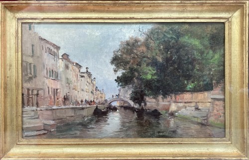 Canal à Venise - Léon Clavel dit IWILL (1850-1923)