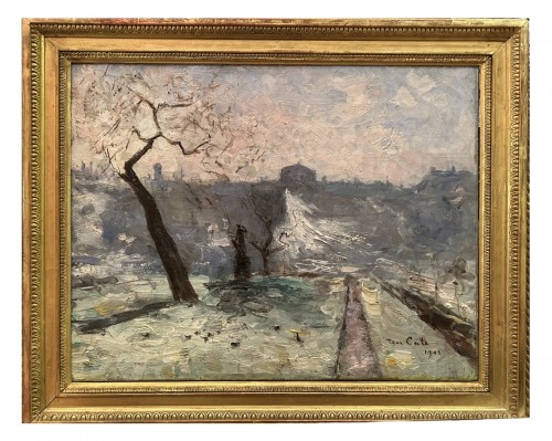 Siebe Johannes Ten Cate (1858-1908), Paris le long du Louvre