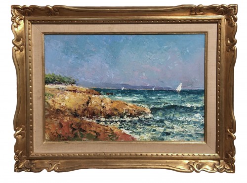 Mediterranean Coast - Adolphe Louis (GAUSSEN-1871-1954)