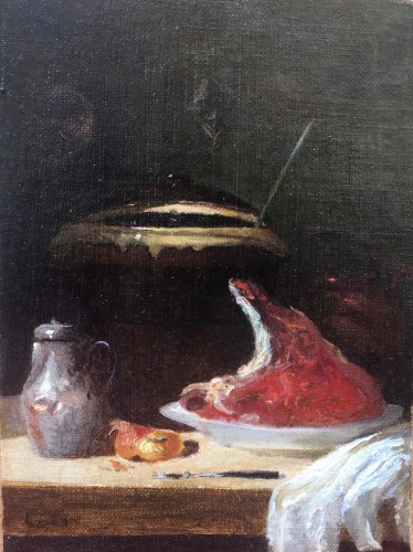 La  côte de boeuf - Adolphe Félix Cals (1810-1880)