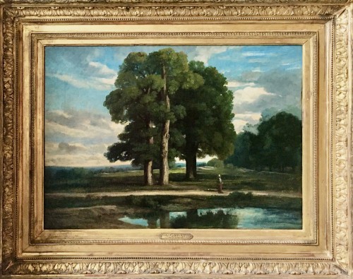 Louis CABAT (1812-1893) - The three oaks
