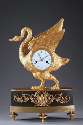 Swan clock of French Empire period - Horology Style Empire