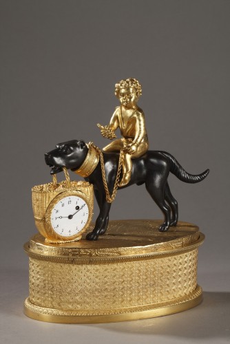 Horlogerie Pendule - Pendulette au Bacchus