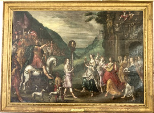 Simon FLOCQUET (1607/1609 - 1658/78) - The Triumph of David  - Paintings & Drawings Style 