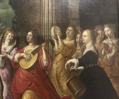 Tableaux et dessins Tableaux XVIIe siècle - Simon FLOCQUET (1607/1609 - 1658/1678) - Le Triomphe de David