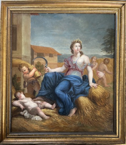 François Albert STIÉMART (1680–1740) Allégorie de l’été  - Tableaux et dessins Style Louis XIV