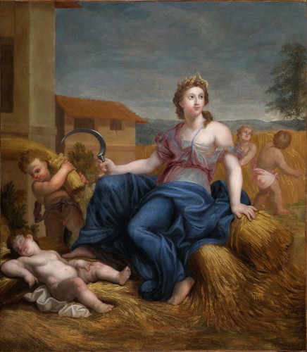 François Albert STIÉMART (1680–1740) Allégorie de l’été - Tableaux et dessins Style Louis XIV