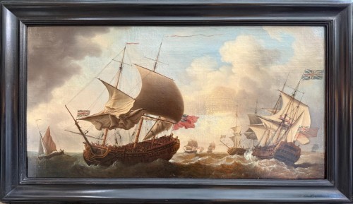  - Francis SWAINE (1719 – 1782) - Vaisseaux par mer agitée