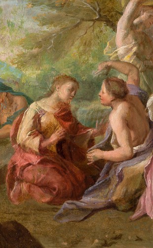 Tableaux et dessins Tableaux XVIIIe siècle - Hercule et Déjanire, esquisse  - Samuel MASSÉ (Tours 1672-1753 Paris)