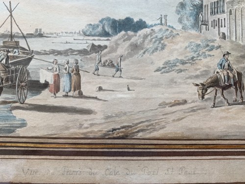 PÉRIGNON Nicolas (Nançy 1727 - 1782 Paris) - Views from banks of Seine - 