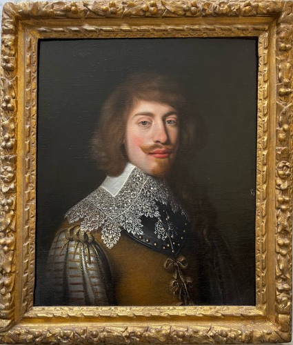 Ecole hollandaise vers 1630, Portrait d'un gentilhomme - Tableaux et dessins Style 