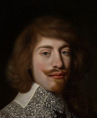 Tableaux et dessins Tableaux XVIIe siècle - Ecole hollandaise vers 1630, Portrait d'un gentilhomme