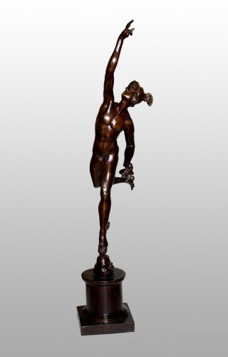 Sculpture Sculpture en Bronze - "Mercure Volant" attribué à l'atelier de Giacomo Zoffoli