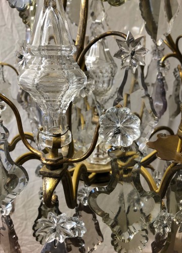 Small chandelier of cage form of Louis XV period - Lighting Style Louis XV