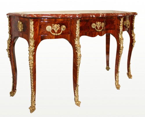 Console à six pieds dite Table à Trumeau attribuée à Étienne Doirat - Mobilier Style Régence
