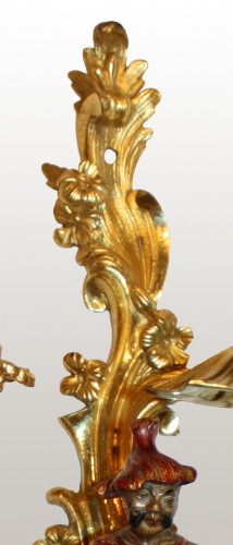 Antiquités - Paire d'appliques "aux Chinois" époque Louis XV