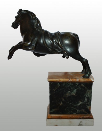 Sculpture Sculpture en Bronze - Cheval Bondissant d'après Francesco Fanelli (1590 - 1653)