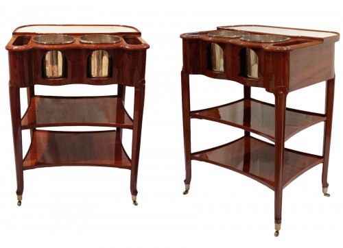 Pair of coolers attributed to Joseph Gengenbach said Canabas