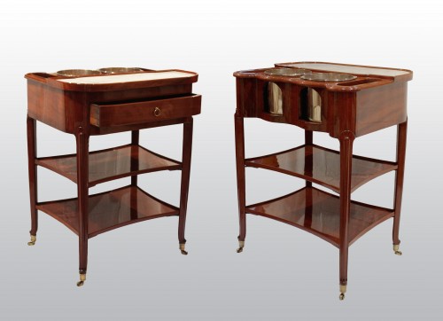 Pair of coolers attributed to Joseph Gengenbach said Canabas - Louis XV