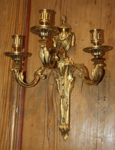 Lighting  - Pair of sconces after &quot;Jean-Charles Delafosse&quot;.