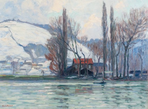 Coteaux de Lescure effet de neige - Narcisse Guilbert (1878-1942)