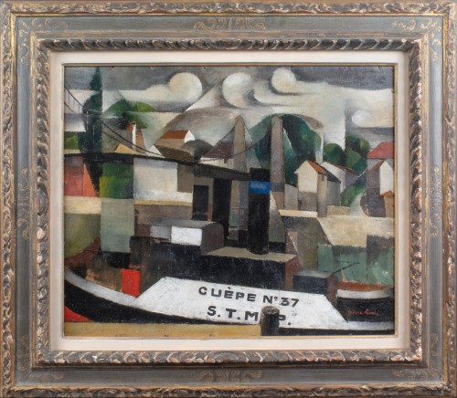 Tableaux et dessins Tableaux du XXe siècle - Conflans-Ste-Honorine - Pierre HODÉ (1889-1942)