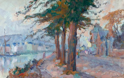 Saint-Valéry-en-Caux, yacht harbor - Robert Antoine Pinchon (1886-1943)