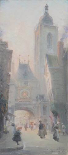 Gros-Horloge street - Léon-Jules LEMAÎTRE (1850-1905)