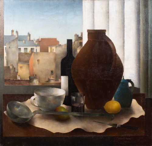 Still life with stoneware pitcher - Pierre HODÉ (1889-1942)