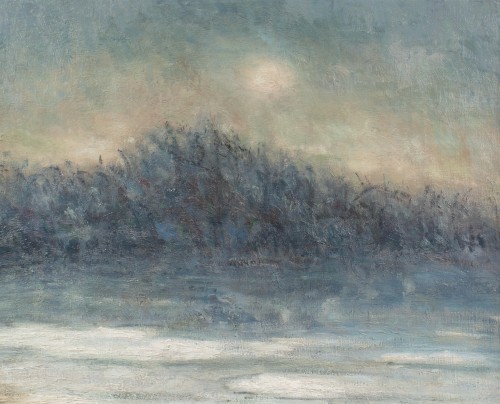 La Seine gelée - Maurice LOUVRIER (1878-1954)