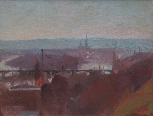 Vue de Rouen - Joseph Delattre (1858-1912)