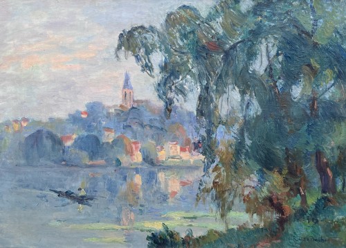 The Seine at Vétheuil - Robert-Antoine PINCHON (1886-1943)