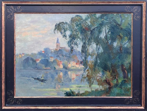 The Seine at Vétheuil - Robert-Antoine PINCHON (1886-1943) - Paintings & Drawings Style 