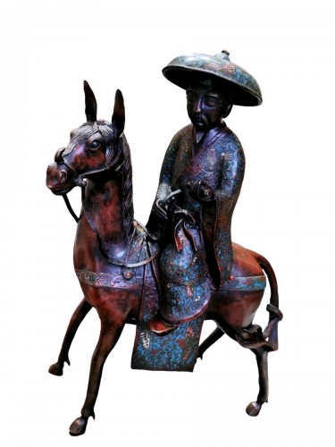 Toba, bronze cloisonné Japon fin 19e siècle - Galerie Buter
