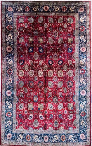 Tapis Kachan-Dabir tout soie, Iran