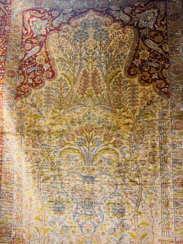 XXe siècle - Tapis Hereke en soie – Turquie, vers 1960