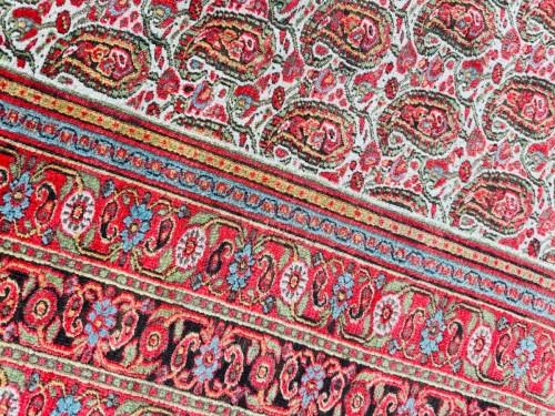 Tapisserie & Tapis  - Important tapis Senneh en laine kork, Iran fin 19e siècle