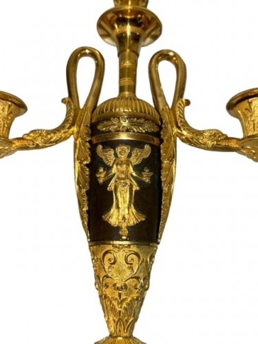 Empire - Pair of Empire candelabras