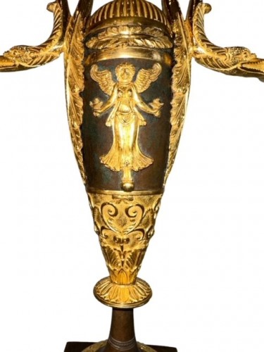 Antiquités - Pair of Empire candelabras