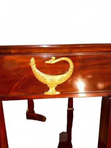 Antiquités - Empire period mahogany writing table