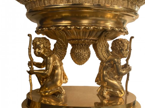 Objet de décoration Cassolettes, coupe et vase - Centre de table aux amours, époque Empire